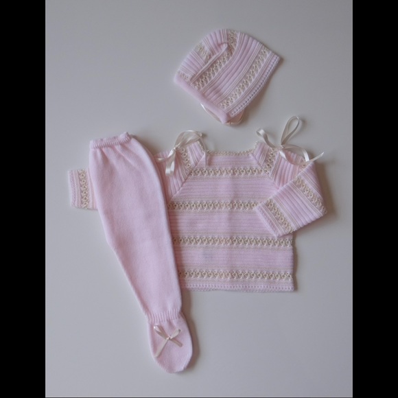 Baby Girl knit set NEW - Picture 2 of 2